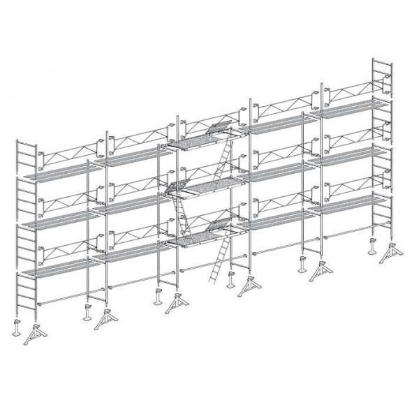 Echafaudage 49 De Maçon 128 M² Top16x8c