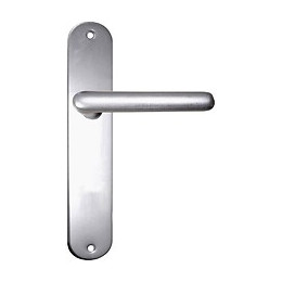 Poignées porte alu argent trou bouche entraxe 195mm GO/ON