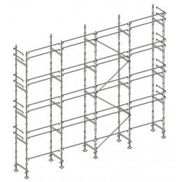 Echafaudage Façadier 130 M² Lisses Al130