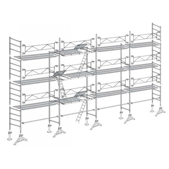 Echafaudage 49 De Maçon 104 M² Top13x8c