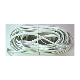 Cordon RJ11m-M blanc 3m