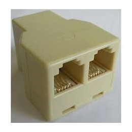 Adaptateur RJ11 femelle-2 RJ11 femelle
