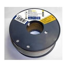 Câble TV coaxial bobine 17 VAtC 25m - blanc