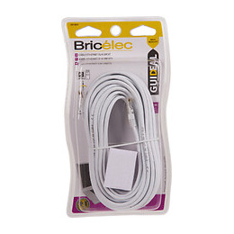 Cordon rj 45 droit 10m blanc