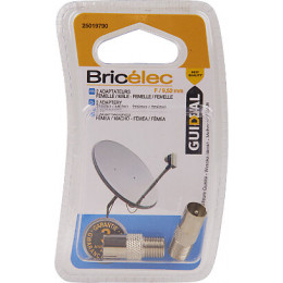 Adaptateur -lot de 2- F-9.52mm femelle-mâle et femelle-femelle