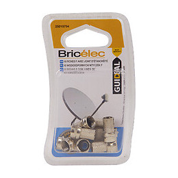 Fiche TV -lot de 10- SAT F mâle à joint torique