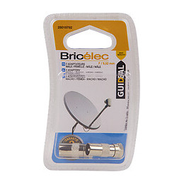 Adaptateur -lot de 2- F-9.52mm mâle-mâle et mâle-femelle