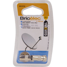 Adaptateur -lot de 2- F-9.52mm mâle-mâle et mâle-femelle