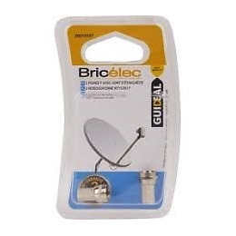 Fiche TV -lot de 2- SAT F mâle à joint torique