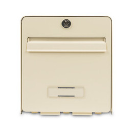 Boîte aux lettres en acier galvanisé beige 2 portes barillet PTT
