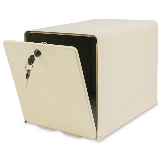 Boîte aux lettres en acier galvanisé beige 2 portes barillet PTT