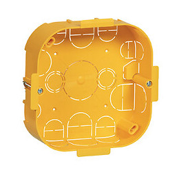 Boîte de dérivation pour plâtre-115x115 prof. 40mm-avec plaque et vis