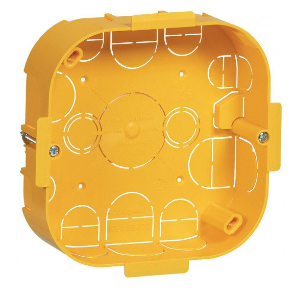 Boîte de dérivation pour plâtre-115x115 prof. 40mm-avec plaque et vis