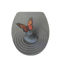 Abattant acrylique papillon