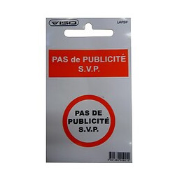 Sticker PAS DE PUB SVP VISO