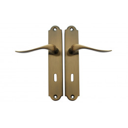 Ensemble poignées de porte Irina serrure avec trou de serrure