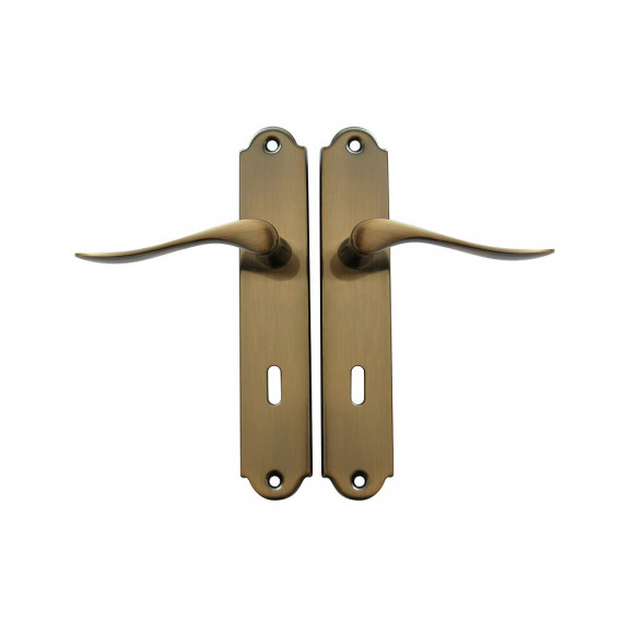 Ensemble poignées de porte Irina serrure avec trou de serrure