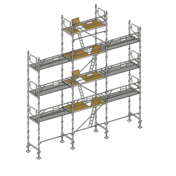 Echafaudage Façadier 88 M² Garde-corps Planchers Agp88