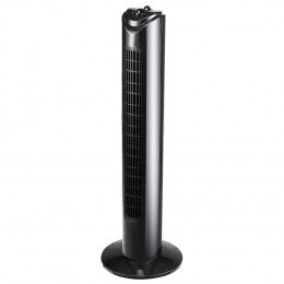 Ventilateur colonne mécanique noir