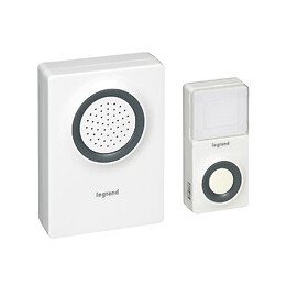 Kit carillon radio sans fil Confort à piles - blanc