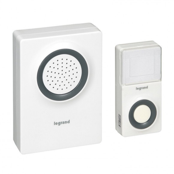 Kit carillon radio sans fil Confort à piles - blanc