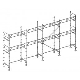 Echafaudage Façadier 78 M² Garde-corps Ag78