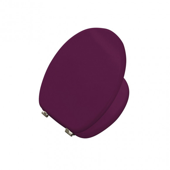 ABATTANT BOIS MOULÉ AUBERGINE