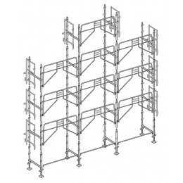 Echafaudage Façadier 88 M² Garde-corps Sécurité Ags88