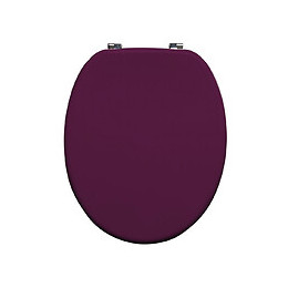 ABATTANT BOIS MOULÉ AUBERGINE