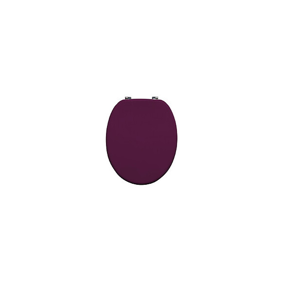 ABATTANT BOIS MOULÉ AUBERGINE