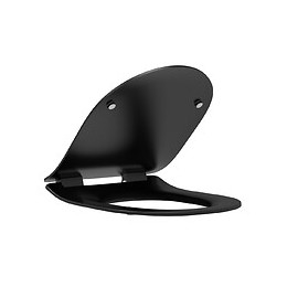 ABATTANT THERMO NOIR MAT SLIM