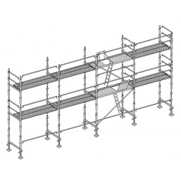 Echafaudage Façadier 78 M² Lisses Planchers Alp78