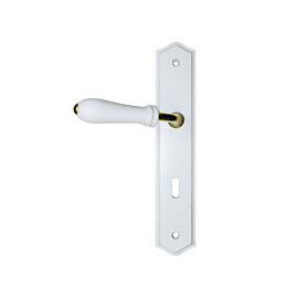 Ensemble poignées de porte Berenice serrure avec trou de serrure