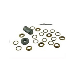 Oeillet pour bâche acier laitonné + outil de pose x 25