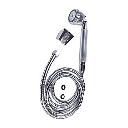 Kit douchette support 1 jet cristal