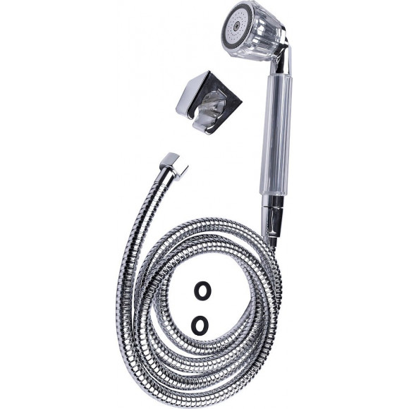 Kit douchette support 1 jet cristal