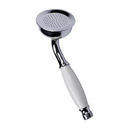 Douchette clochette 1 jet chrome/blanc