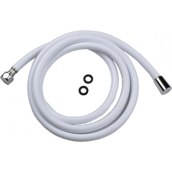 Flexible de douche PVC blanc 2m