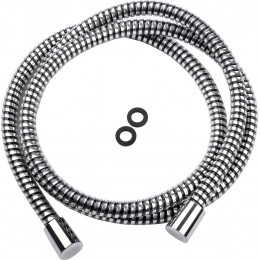 Flexible de douche PVC  argent/transparent 1.75 m