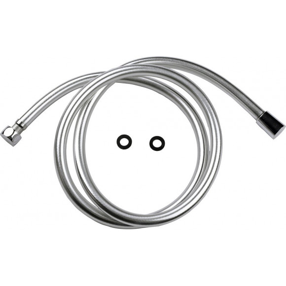 Flexible de douche PVC argent 1.5m
