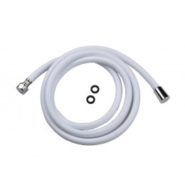 Flexible de douche PVC blanc 1.5m