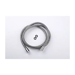 Flexible de douche PVC  argent/transparent 1.75 m