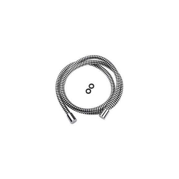 Flexible de douche PVC  argent/transparent 1.75 m