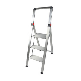 Marchepîed alu slim 3 marches avec garde corps