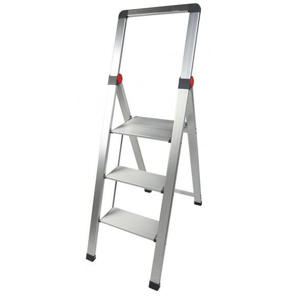 Marchepîed alu slim 3 marches avec garde corps
