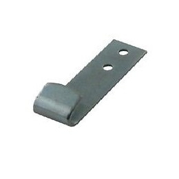 4 crochets bâche acier zingué l. 15 mm L. 41 mm.