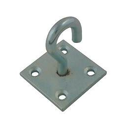 Crochet sur platine pour fixation murale 