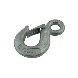 Crochet de levage a oeil et linguet acier estampe VISO 500Kg
