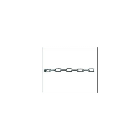 Chaîne droite soudée maillon long acier zingué longueur3 m VISO