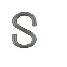 Lot de 4 esses égales ouvertes acier zingué diamètre 4 mm VISO